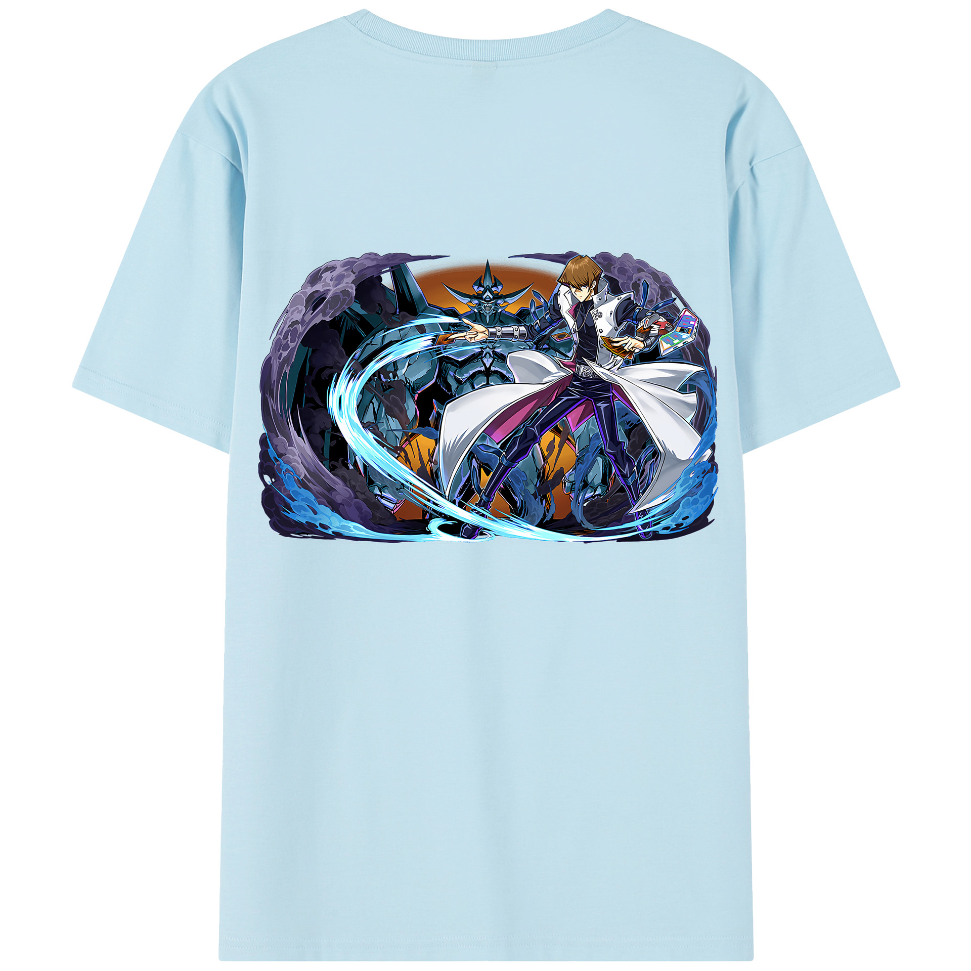 （画像用） 遊☆戯☆王 Yu-Gi-Oh! 綿100％半袖Tシャツ（背面プリント）